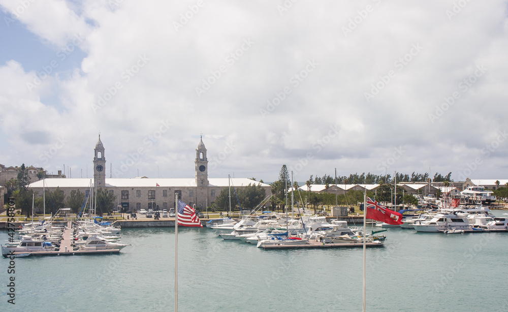 Harbor at Old Naval Dockyards on Bermuda Harbor at Old Naval Dockyards on Bermuda