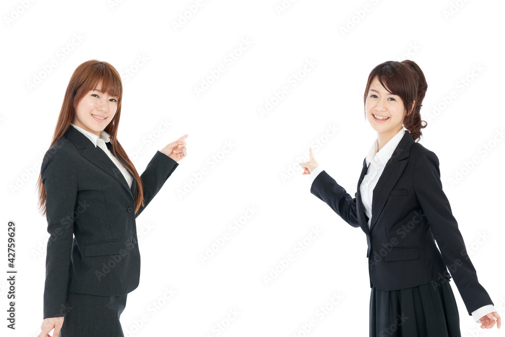 Beautiful business women. Portrait of asian.