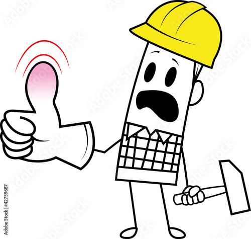 Square guy - occupational accident
