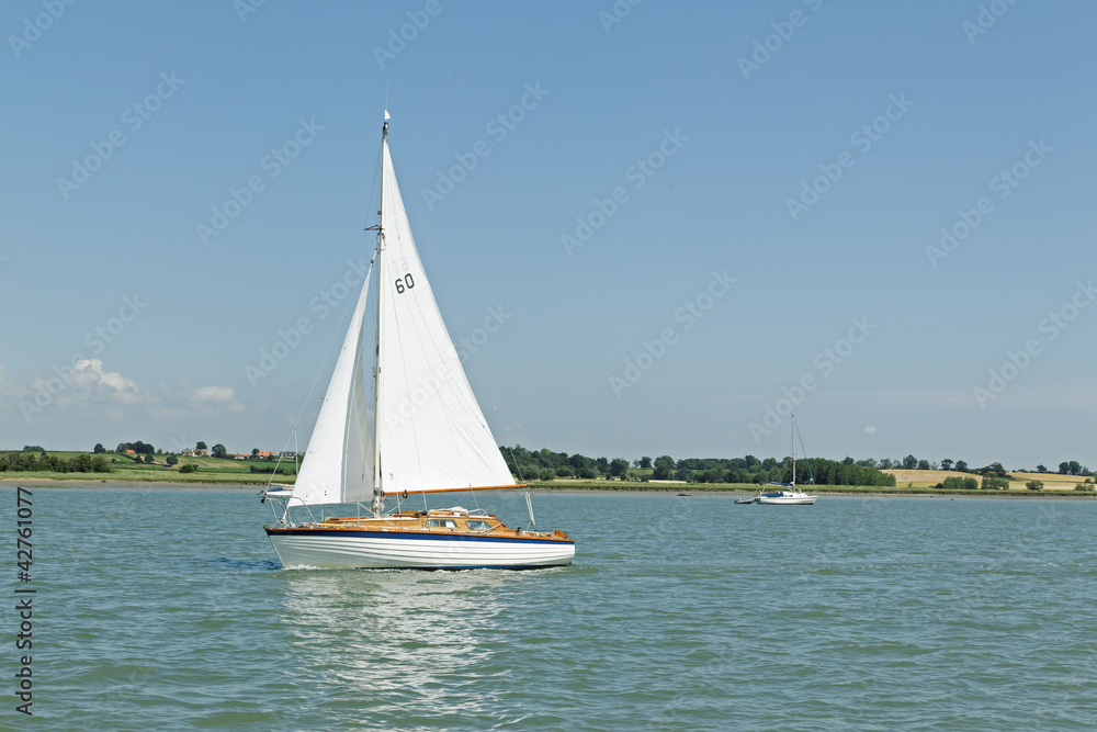 Obraz premium Sailing on the River