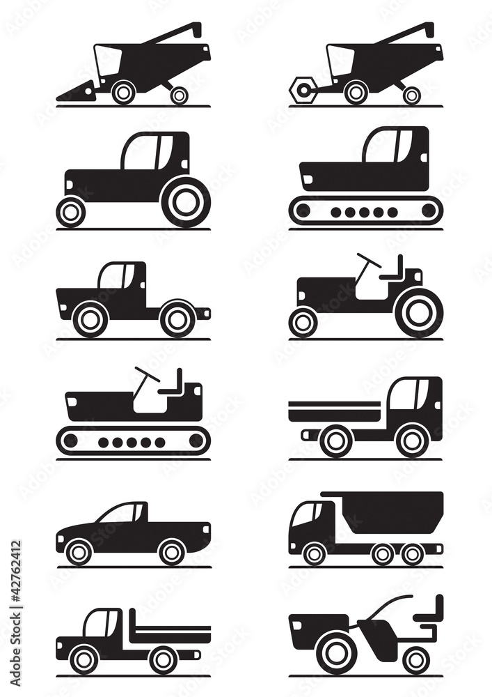 Agricultural machinery - vector illustration
