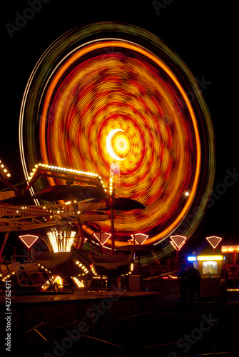 Carousel in funfair
