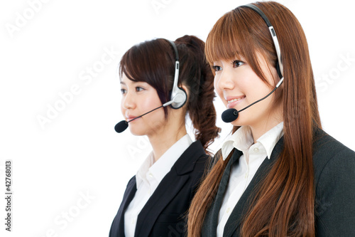 Beautiful business operator. Portrait of asian woman.