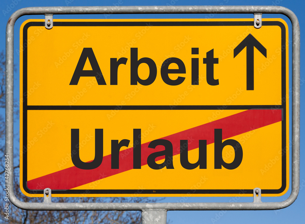 Urlaubsende/ Arbeitsbeginn StockFoto Adobe Stock