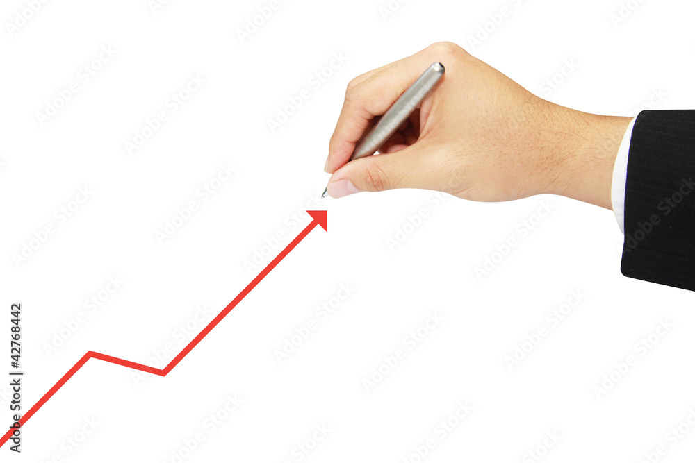 business drawing growth diagram business drawing growth diagram