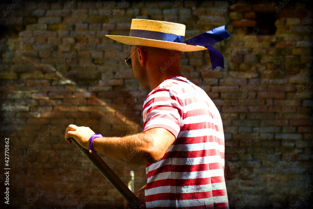 Obraz premium Gondolier - Venice