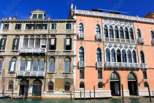 Palais vénitiens sur le Grand Canal de Venise - Italie