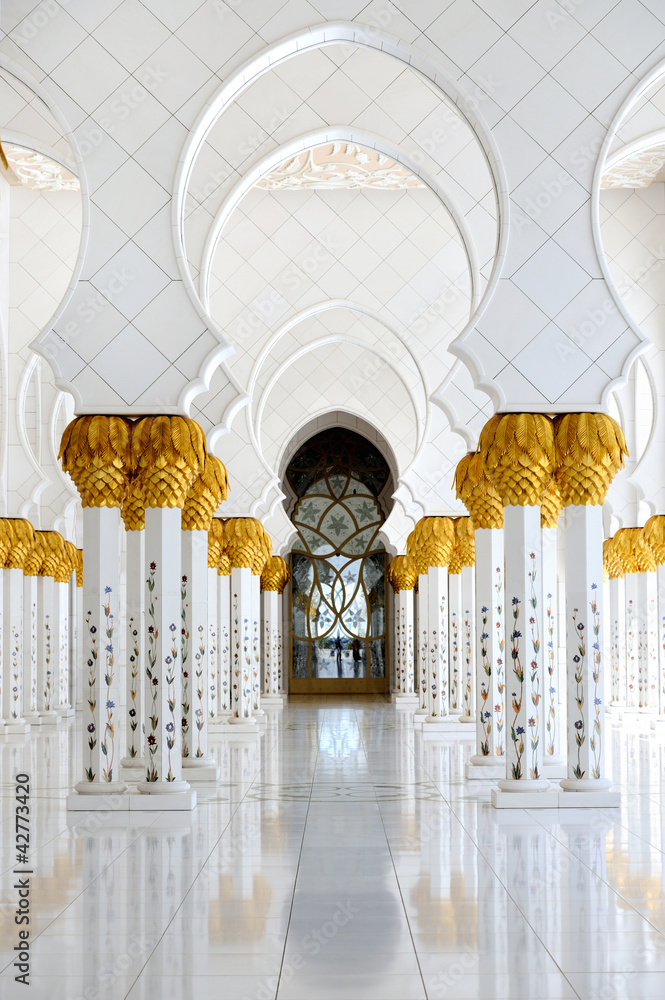 Naklejka premium Abu-Dhabi. Sheikh Zayed mosque