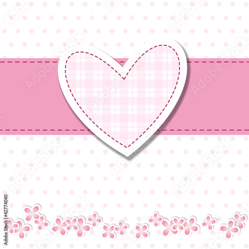 baby shower - bimba - cuore rosa #42774040