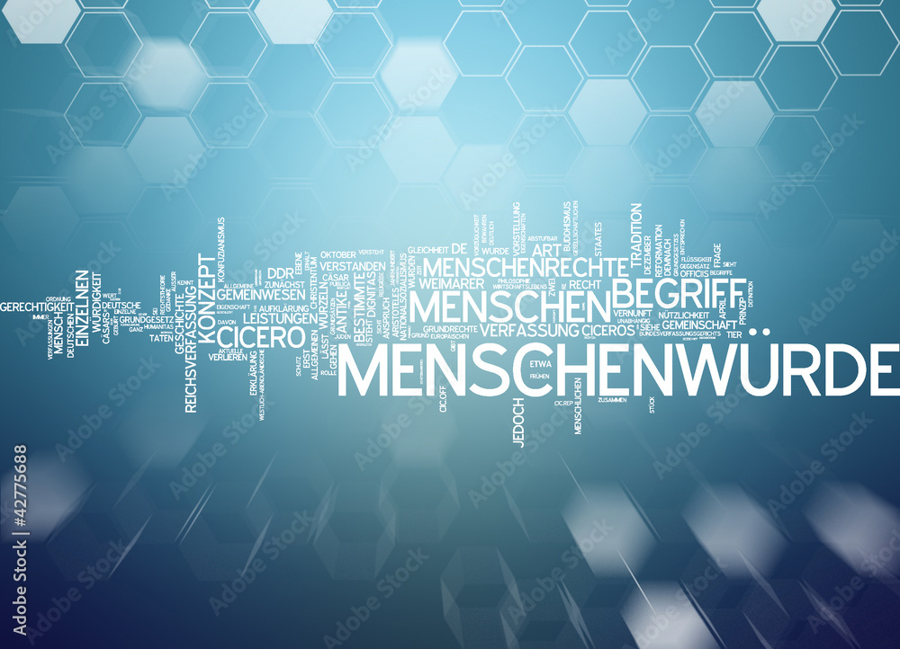 Naklejka premium Menschenwürde