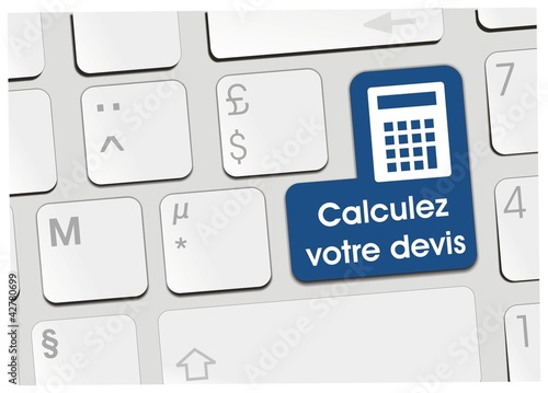 clavier calculez votre devis