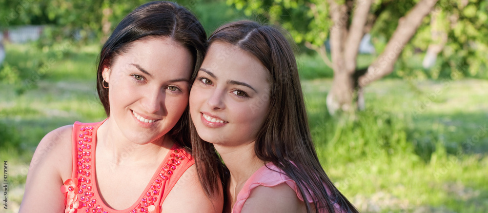 two girls outdoor two girls outdoor