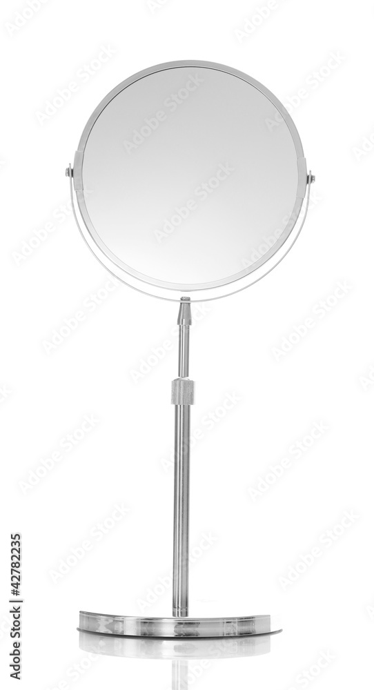 Round table mirror isolated on white Round table mirror isolated on white