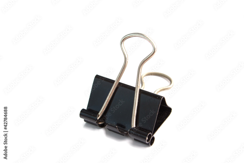 Isolate bulldog clip Isolate bulldog clip