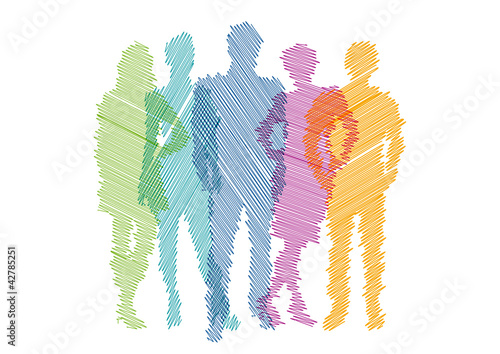 Rainbow Teamwork Project # Vector