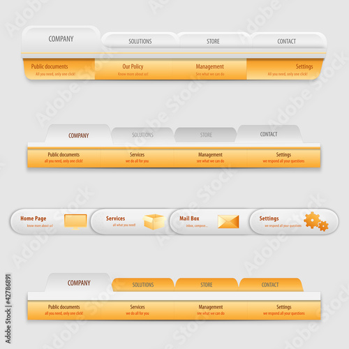 Orange menu