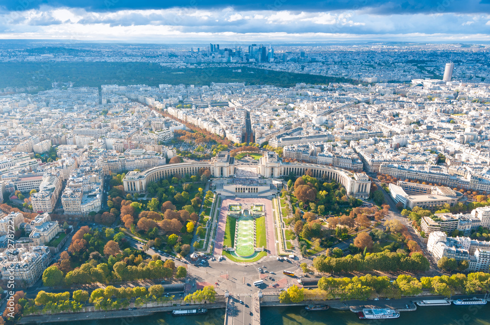 View of Paris from the Eiffel tower.