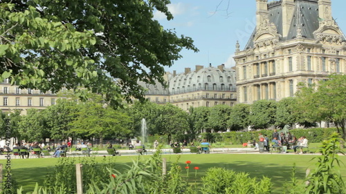 Paris Tuileries garden, near the Louvre