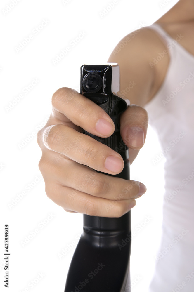 Woman Spraying Woman Spraying