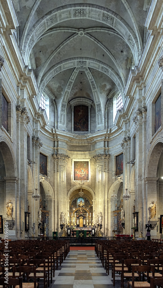 Interior of the Saint Peter's Church in Ghent, Belgium