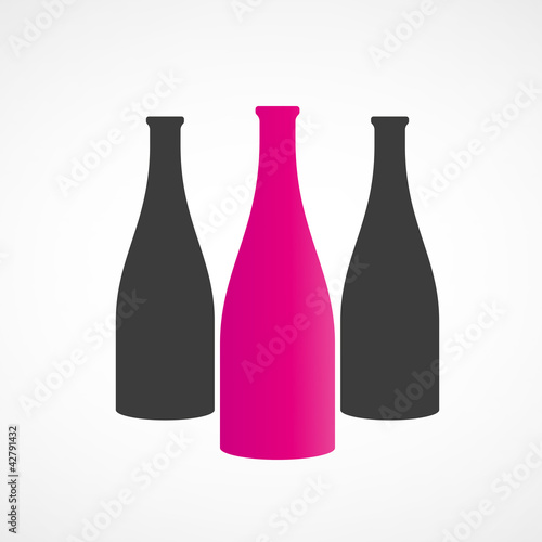 bouteilles de vin