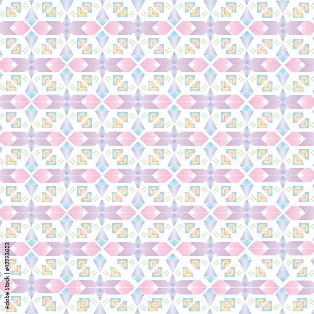 motif géométrique pastel