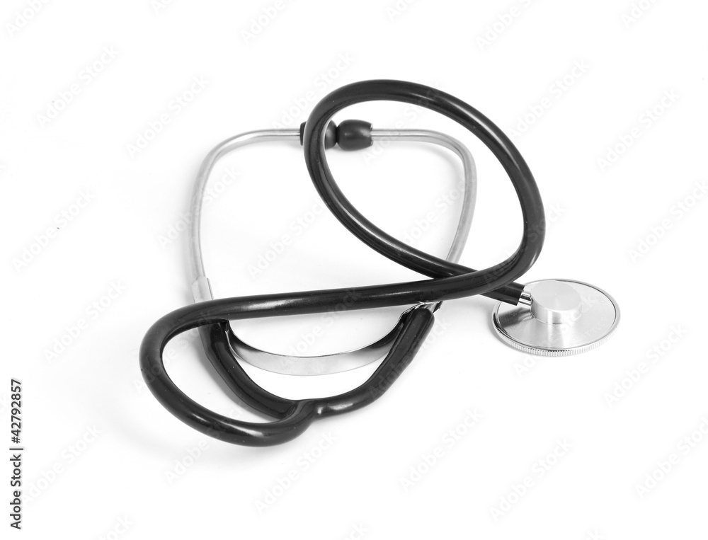 Fototapeta premium medical stetoskop isolated on a white background