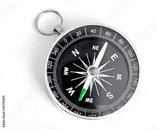 black Compass isolated on a white background