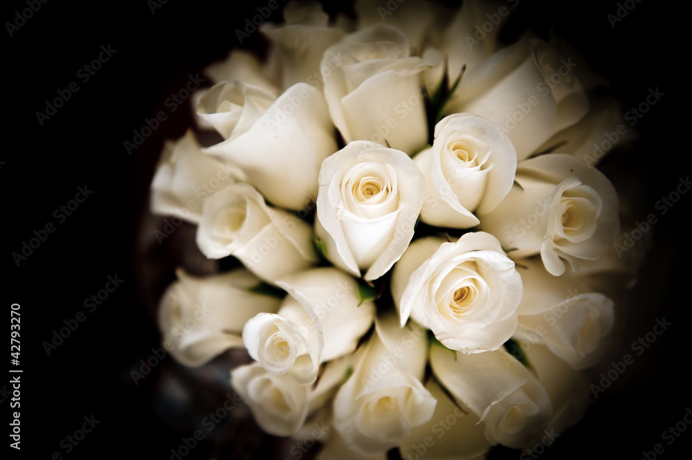 Obraz premium Bridal white bouquet