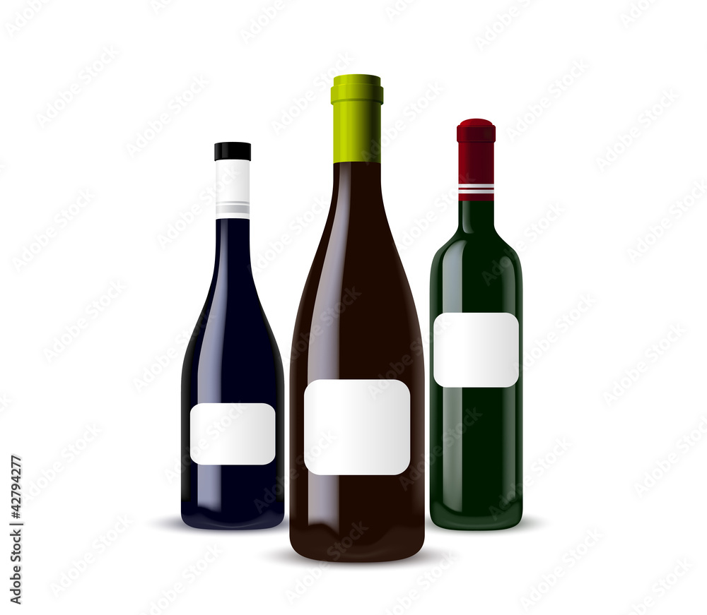 Set of different bottles Set of different bottles