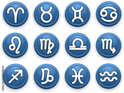 Set of icons. Zodiac signs