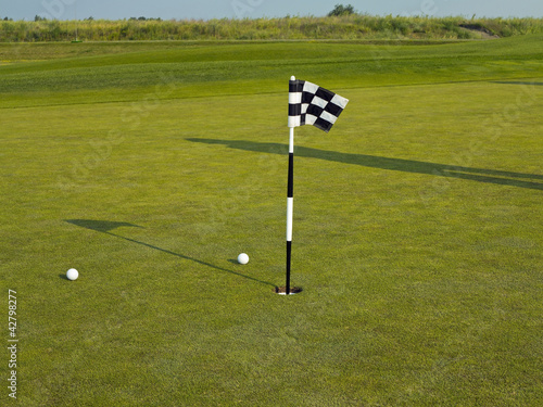 Bilde på lerret Golf flagstick