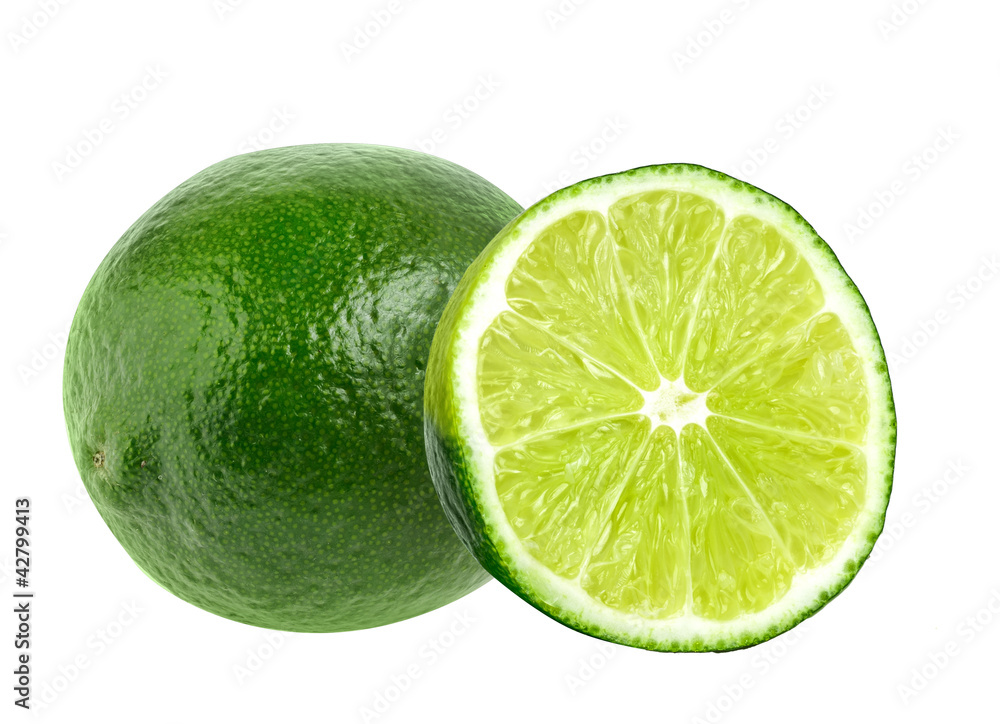 Fresh lime isolated on white Fresh lime isolated on white