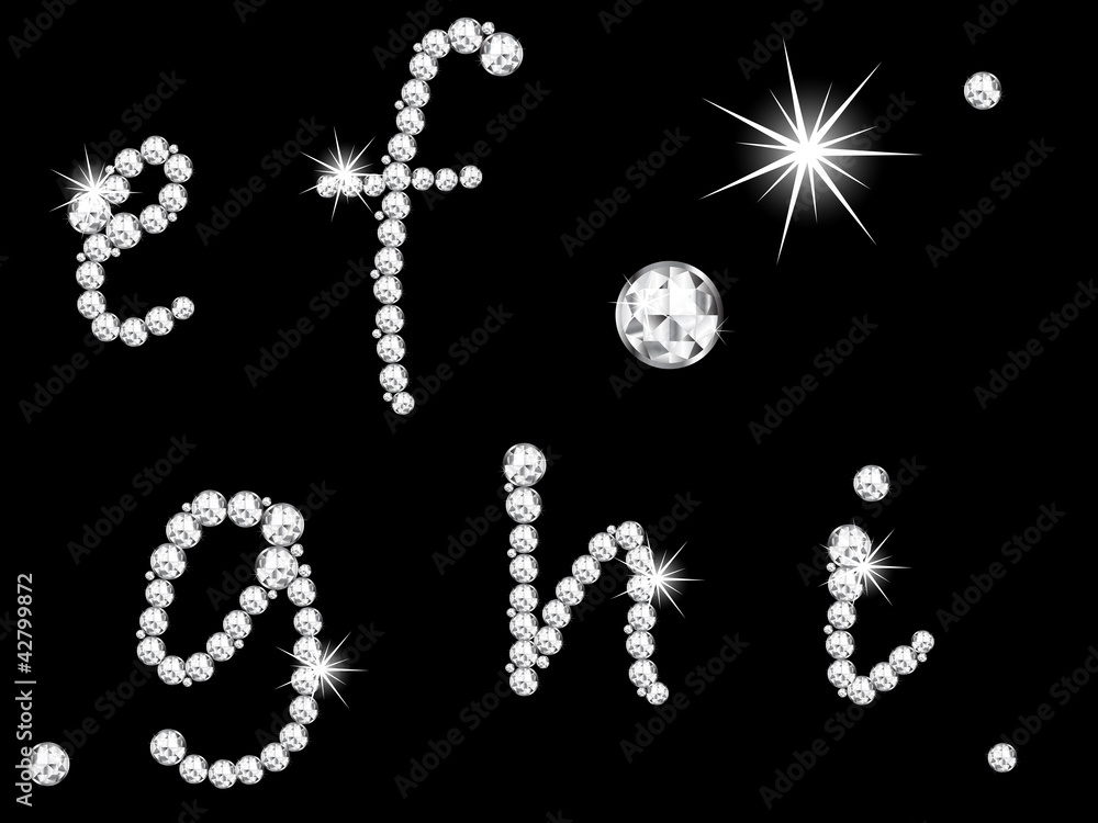 Diamond letters Diamond letters