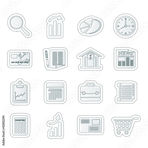 Business and Office Internet Icons - Vector Icon Set 3