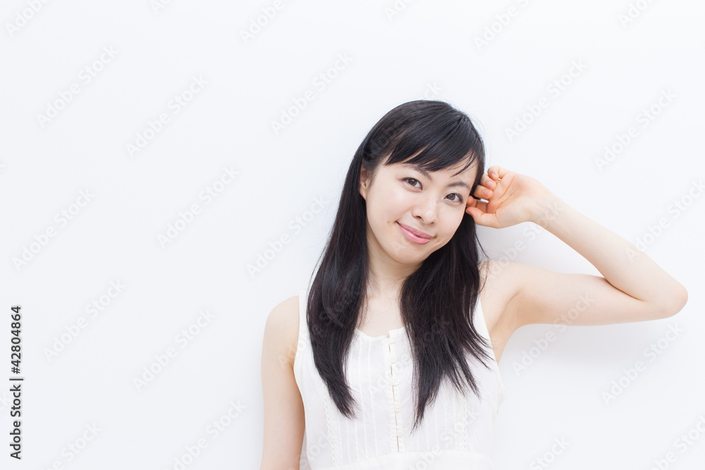 笑顔の女性 笑顔の女性