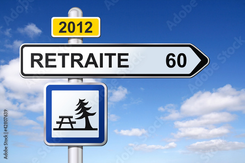 Panneau Retraite à 60 ans