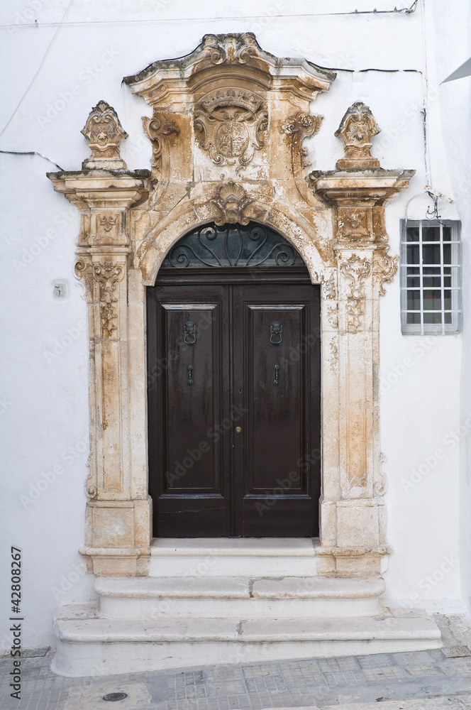 Ghionda palace. Ostuni. Puglia. Italy.