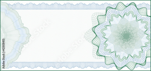 Elegant Guilloche Background for Gift Certificate, Coupon or Ban