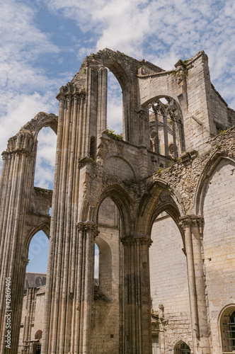 Les ruines de l'Abbaye de Fontenelle à Saint-Wandrille (76, Sei