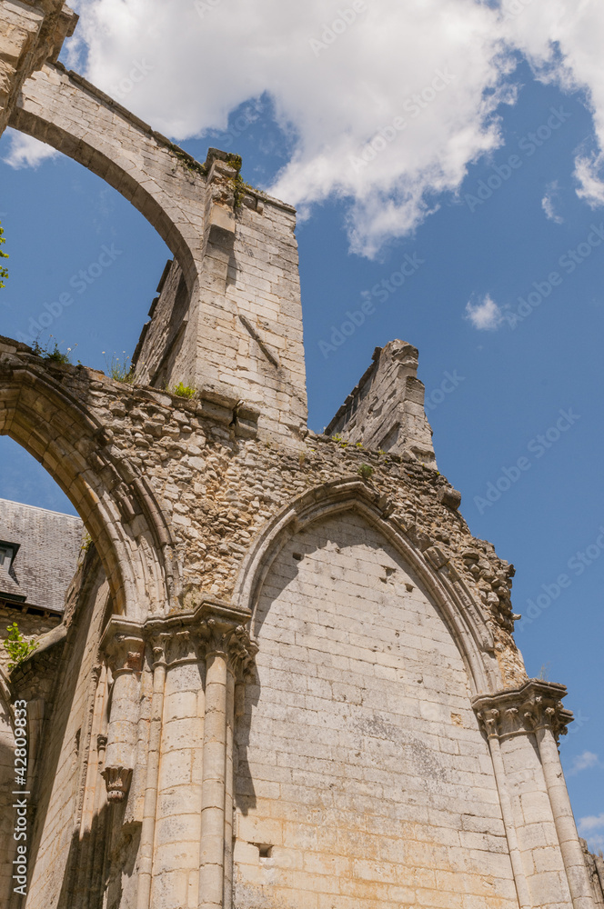 Les ruines de l'Abbaye de Fontenelle à Saint-Wandrille (76, Sei