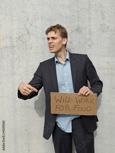 Tableau sur toile Will work for food