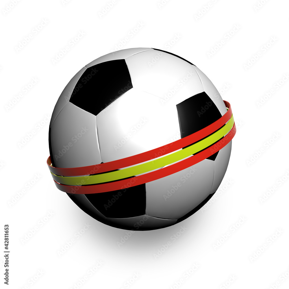 Obraz premium Pallone con bandiera Spagnola