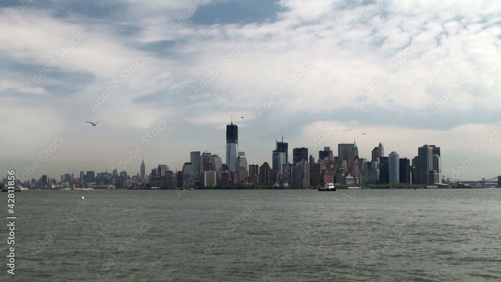 View of NYC from the Hudson River (from Liberty Island NYC) View of NYC from the Hudson River (from Liberty Island NYC)
