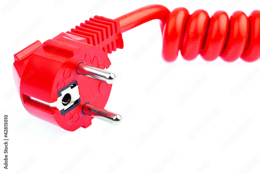 Rotes Strom Kabel Rotes Strom Kabel