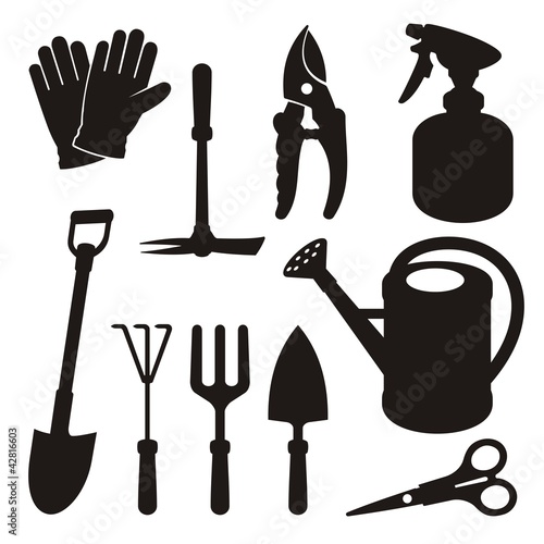 Gardening silhouettes