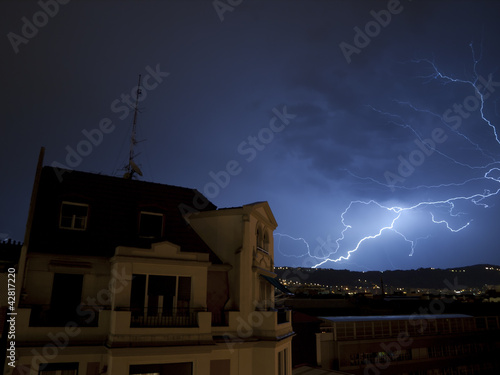 Tormenta en Bilbao