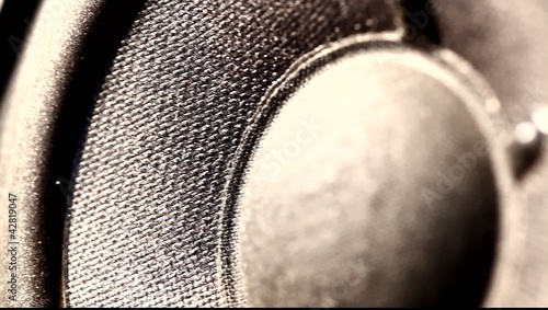 Close up of  woofer