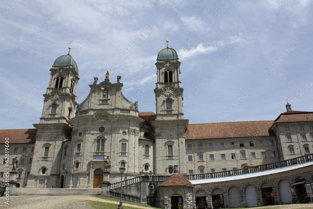 Kloster Einsiedeln mit Anbau