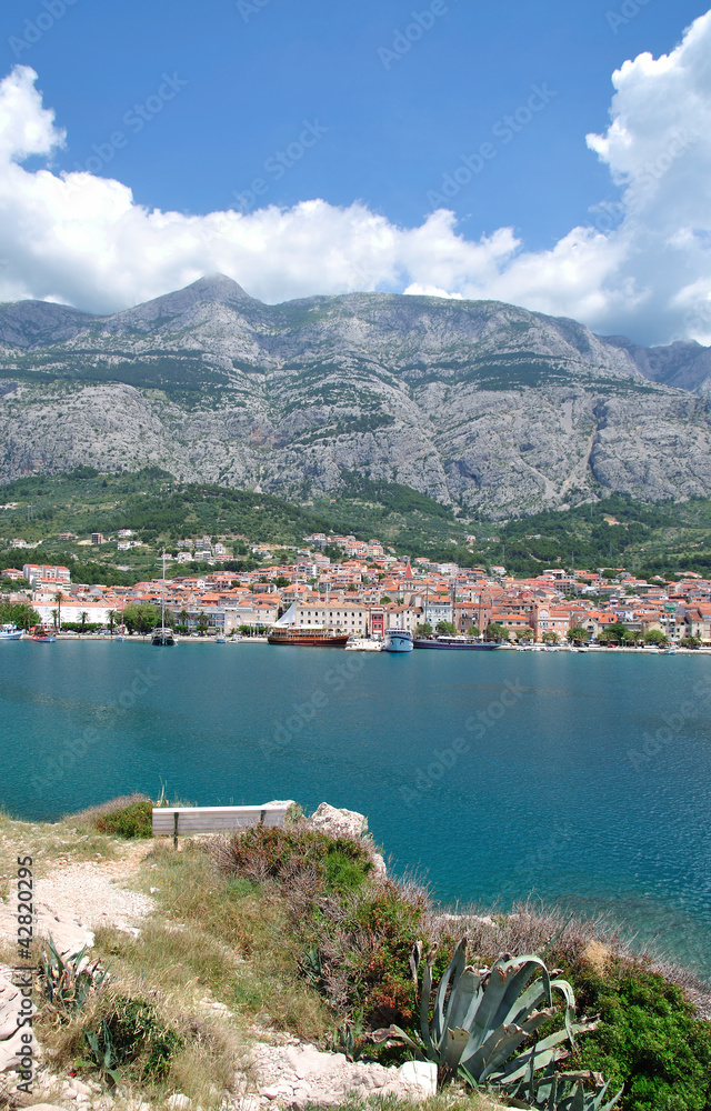 der beliebte Urlaubsort Makarska in Dalmatien